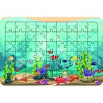 Güven Serigrafi Deniz Canlıları Model 9 54 Parça 19,5 x 29,5 cm Ahşap Çocuk Puzzle Yapboz