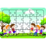 Güven Serigrafi Ip Çekme Oyunu 24 Parça Ahşap Çocuk Puzzle Yapboz
