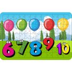 Güven Serigrafi Model 2 Sayılar 108 Parça Ahşap Çocuk Puzzle Yapboz