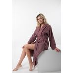 Güvenal Anatolia Soft Unisex Bornoz Bornoz Erkek Bornoz Kadın Bornoz Hediyelik Sabahlık Çeyiz 6138223, Mürdüm, S/M