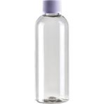 Güvenç Ambalaj 100 Adet - 200ML Plastik Şeffaf Oval Boyunlu Şişe, Boş Düz Beyaz Kapaklı Pet Şişe