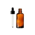 Güvenç Ambalaj 50ml - Kahverengi Damlalıklı Cam Şişe Amber Boş Şişe (2 Adet)