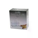 Güvenle Al 2 PCS ŞEFFAF KAPAK AKRİLİK TUZLUK - BİBERLİK - BAHARATLIK METAL STANDLI KARE - BOMBELİ (4745)