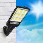 Güvenle Al 3 Farklı Işık Modlu Güneş Enerjisiyle Şarj Olan Dış Mekan Uyumlu Kumandalı Solar Duvar LEDİ (4745)