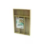 Güvenle Al 4 BÖLMELİ AHŞAP BAMBU KAŞIKLIK 24X33CM (4745)