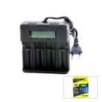 Güvenle Al 4LÜ PİL ŞARJ ALETİ 3000mA 4.2V FİŞLİ=AC 100-240V ETC - 26650 - 18650 - 16340 (4745)