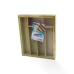 Güvenle Al 5 BÖLMELİ AHŞAP BAMBU KAŞIKLIK 30X34CM (4745)