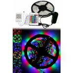 Güvenle Al 5 Metre Rgb Şerit Led Seti-İç ve Dış Mekan Silikonlu-Tak Çalıştır (4745)