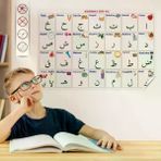 Güvenle Al 70x100 cm Statik Kağıt Elif-Ba Öğrenme Tahtası (4745)