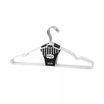 Güvenle Al BEYAZ 10PCS SİLİKON KAPLAMALI METAL ELBİSE ASKISI 40CM (4745)