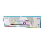Güvenle Al BEYAZ GÖKKUŞAĞI IŞIKLI USB KABLOLU OYUNCU KLAVYE - MOUSE SET (4745)