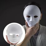Güvenle Al Beyaz Renk Boyanabilir Anonim Tam Yüz Cosplay Maske 24x18 cm (4745)
