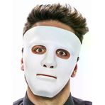 Güvenle Al Beyaz Renk Hip Hop Anonim Jabbawockeez Dans Maskesi 18x19 cm (4745)