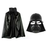 Güvenle Al Çocuk Boy Yıldız Savaşları Star Wars Darth Vadet Maskesi ve 90 cm Pelerin Seti Siyah (4745)