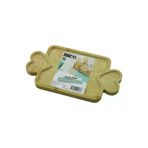 Güvenle Al DİKDÖRTGEN 3 BÖLMELİ=2İN1 KALP KULP - BÖLME + 1 AHŞAP BAMBU SERVİS SUNUM TEPSİ - TAHTASI 25 X 14 X 1.4CM (4745)