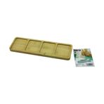 Güvenle Al DİKDÖRTGEN 4 BÖLMELİ AHŞAP BAMBU SERVİS SUNUM TEPSİ - TAHTASI MİNİ TEPSİ 33 X 10 X 1.4CM (4745)