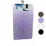 Güvenle Al DİKDÖRTGEN - LÜX PVC PETEK DESEN - ŞEFFAF-BUZLU 98PCS VANTUZ KAYDIRMAZ BANYO - KÜVET PASPAS 37X68CM (4745)