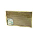 Güvenle Al DİKDÖRTGEN=30X50CM AÇ KAPA AYAKLI = 20CM AHŞAP BAMBU SUNUM TEPSİ (4745)