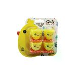 Güvenle Al EGG CUP 4PCS YUMURTALIK EMOJİ DESEN - RENKLİ PLASTİK CİVCİV AYAKLI - 1/2 KIRIK YUMURTA KABUK MODEL (4745)