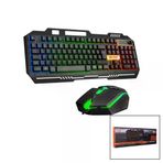 Güvenle Al EVEREST HKM-X86 QUİN GÖKKUŞAĞI IŞIKLI USB KABLOLU KLAVYE - MOUSE SET 150CM KABLO (4745)