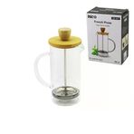 Güvenle Al FRENCH PRESS BAMBU KAPAK 350ML CAM BİTKİ SÜZGEÇİ (4745)