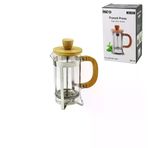 Güvenle Al FRENCH PRESS METAL KAFES - BAMBU SAP BAMBU KAPAK 350ML CAM BİTKİ SÜZGEÇİ (4745)