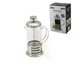 Güvenle Al FRENCH PRESS METAL KAFES - METAL KAPAK 350ML CAM BİTKİ SÜZGEÇİ (4745)