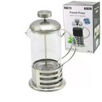 Güvenle Al FRENCH PRESS METAL KAFES - METAL KAPAK 800ML CAM BİTKİ SÜZGEÇİ (4745)