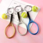 Güvenle Al Gerçekçi Tenis Raketi Tasarımlı Şık Anahtarlık Kolye Çanta Süsü Tennis Keychain (4745)