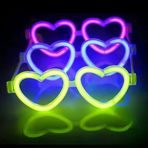 Güvenle Al Glow Kalpli Fosforlu Gözlük 6’lı Renkli Set – Neon Parti (4745)