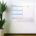 Güvenle Al Haftalık Planlayıcı Manyetik Duvar Stickerı Takvim 70 cm x 56 cm (4745)