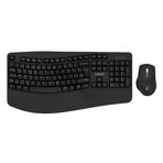 Güvenle Al KABLOSUZ KLAVYE - MOUSE SETİ MULTİMEDİA - ERGOMİK BİLEK DESTEK Q KLAVYE