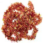 Güvenle Al Kırmızı Altın Renk 4 cm Genişlik Garland Çift Renk Sim Süs 180 cm (4745)