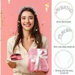 Güvenle Al Kristal Taşlı Gümüş Renk İt&amp;apos;s My Birthday Yazılı Doğum Günü Parti Tacı 14x16 cm (4745)
