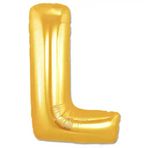 Güvenle Al L Harf Folyo Balon Altın Renk 40 inç (4745)