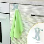 Güvenle Al Mutfak Banyo Dolap Kapağına Takılan Meta Havlu Askılığı Aparatı (4745)
