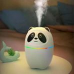 Güvenle Al Sevimli Panda Figürlü Hava Nemlendirici – Ultrasonik Soğuk Buhar Makinesi, LED Işıklı Masaüstü Oda Nemlendirici (4745)