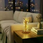 Güvenle Al Silindirik Kristal Altın Toz Model LED Masa Lambası – Gold Tabanlı, Dokunmatik, 3 Renk Işık Modlu, Şarjlı Modern Dekoratif Gece Lambası (4745)