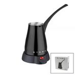 Güvenle Al SİYAH ELEKTİRKLİ CEZVE TÜRK KAHVE MAKİNESİ 5 FİNCAN - 400ML HAZNE PASLANMAZ ÇELİK 360 DERECE DÖNEBİLME SCM-2960 (4745)
