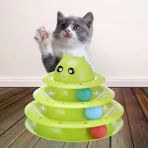 Güvenle Al Tower Of Tracks Eğlenceli Üç Katlı Kedi Oyuncağı Seti Kedi Oyunu (4745)