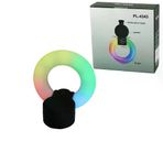 Güvenle Al YUVARLAK HALKA - PLASTİK GÖVDE BLUETOOTH WİRELESS MİNİ HOPARLÖR SPEAKER USB ŞARJLI - IŞIKLI TELFON TUTUCU 5W PL-4343 (4745)