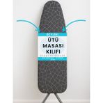 Güvenle Kullanılan Süngerli ve Keçeli, Ayarlanabilir, 50X150 cm Ütü Masası Kılıfı - Antrasit - Seçenek 1