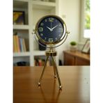 Güvenli Sepet Vintage Prestige Üç Ayaklı Metal Masa Saati