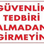 Güvenli Tedbiri Uyarı Levhası 25x35 Kod1412