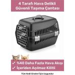 Güvenli ve Konforlu Renkli Kedi Taşıma Çantası, Seyahat Için Ideal Seçenektir. - Altın - Gri