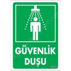 Güvenlik Duşu Uyarı Levhası 17,5x25 Kod1017