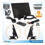 Güvenlik Kamera Monitörü 9" Ekran Hdmi Vga Av girişli LCD Ekran 4 kanal