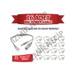 Güvenlik Kamerası Montaj Kablosu Kolay Kurulum Bnc-Power 16Li