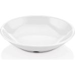GuvenliPazar 12 Adet 20 cm Çukur Yemek Çorba Tabağı Makinede Yıkanabilir Beyaz Servis Tabağı (3,8 cm Yükseklik)