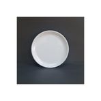 GuvenliPazar 12 Adet Kırılmaz Melamin Düz Tatlı & Yemek Servis Tabağı 21 cm - Beyaz